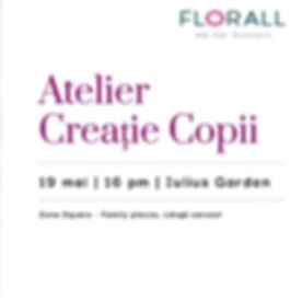 Atelier De Creație Copii - Duminică 19 mai  ora 16.00